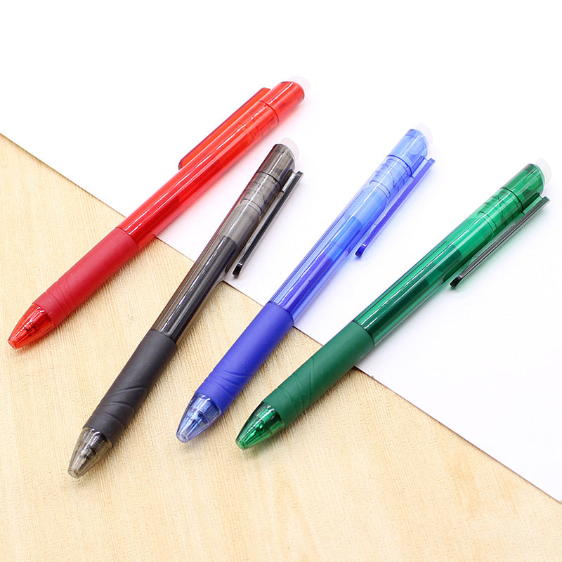 Best school writing stationery gel ink erasable pen with eraser