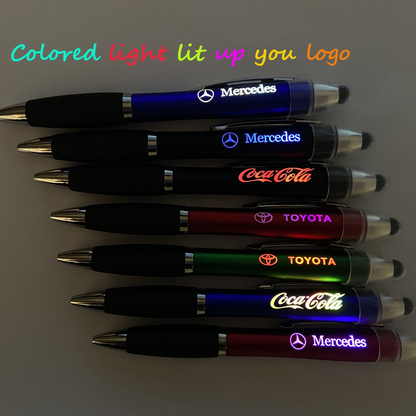 3 in 1 customized LOGO light-up stylus