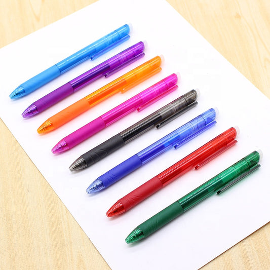 Promotional plastic erasable gel pen erasable pen eraser pen