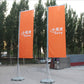 Outdoor water-filled base telescopic aluminum alloy flagpole 3m/5m