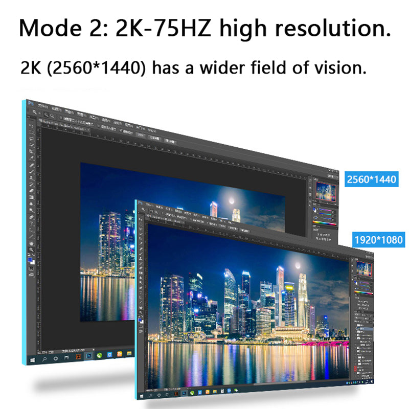 27" Dual Mode 2K/144Hz 2560*1440 1440P Flat LCD Monitor LED HDM Compatible