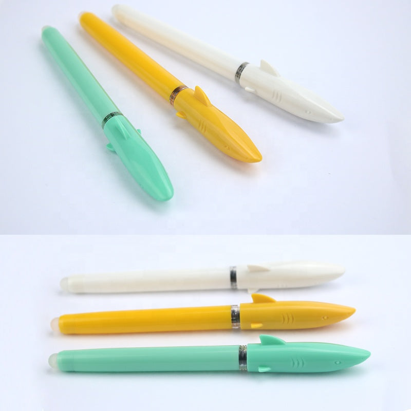 定制彩色鋼筆筆尖塑料可擦獨立液體墨水筆芯中性筆帶標誌