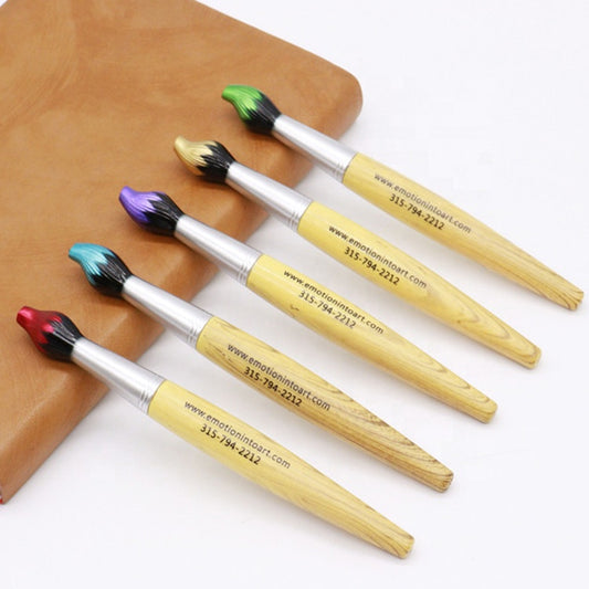 Children's novel environmentally friendly paintbrush shape wooden pen