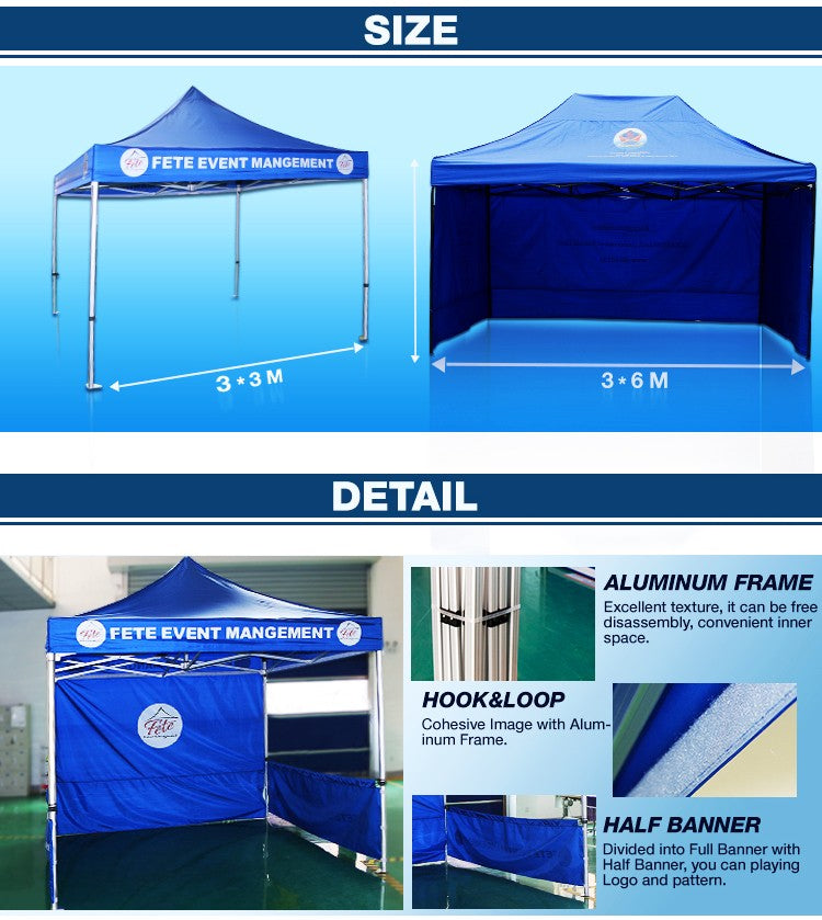 Commercial trade show event tent