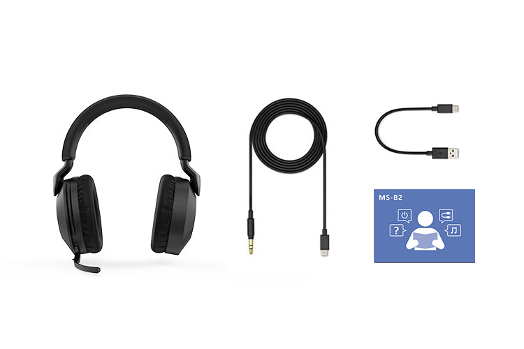 無線頭戴式話務藍牙耳機 B2 發光帶麥重低音遊戲電競耳麥