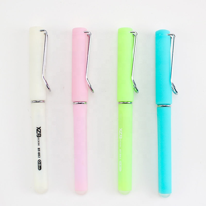 Promotional plastic erasable gel pen with LOGO pen cap erasable pen eraser pen