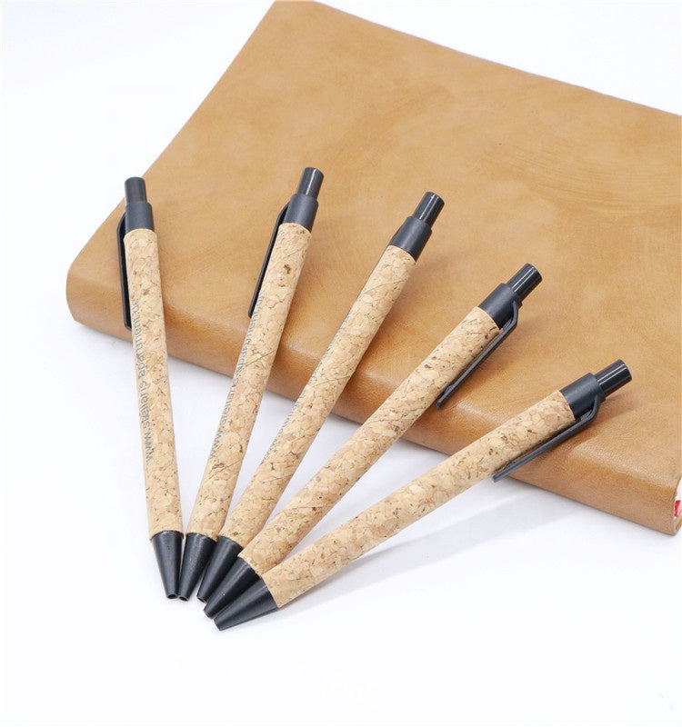 Eco-friendly cork ballpoint pen