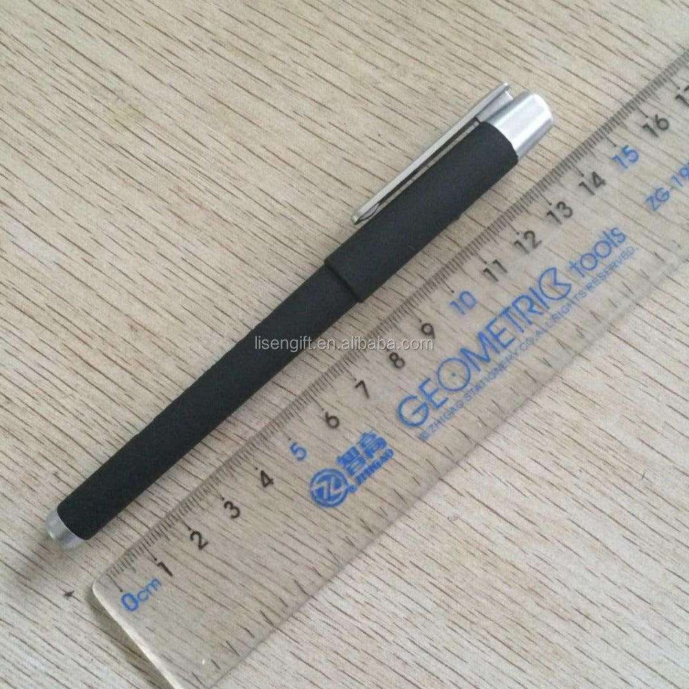 Ordinary gel pen type black rubber gel pen