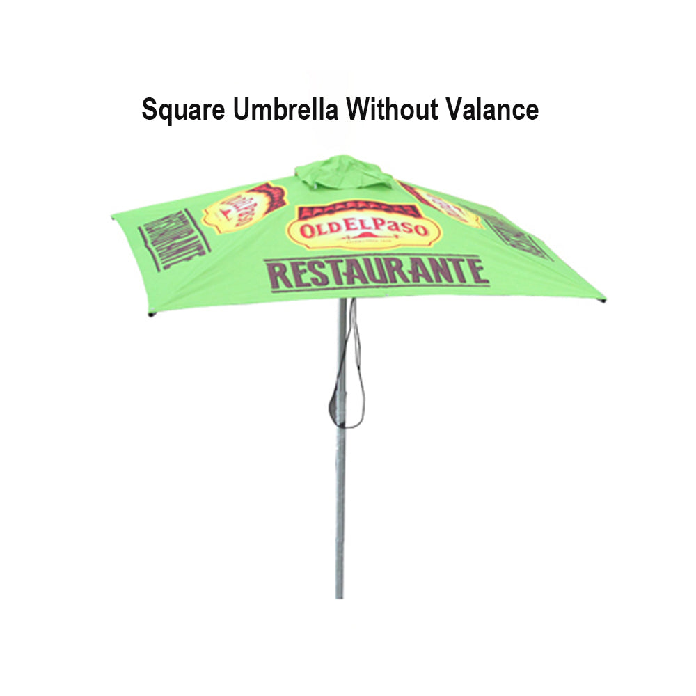 Aluminum printed umbrella garden beach cafe market