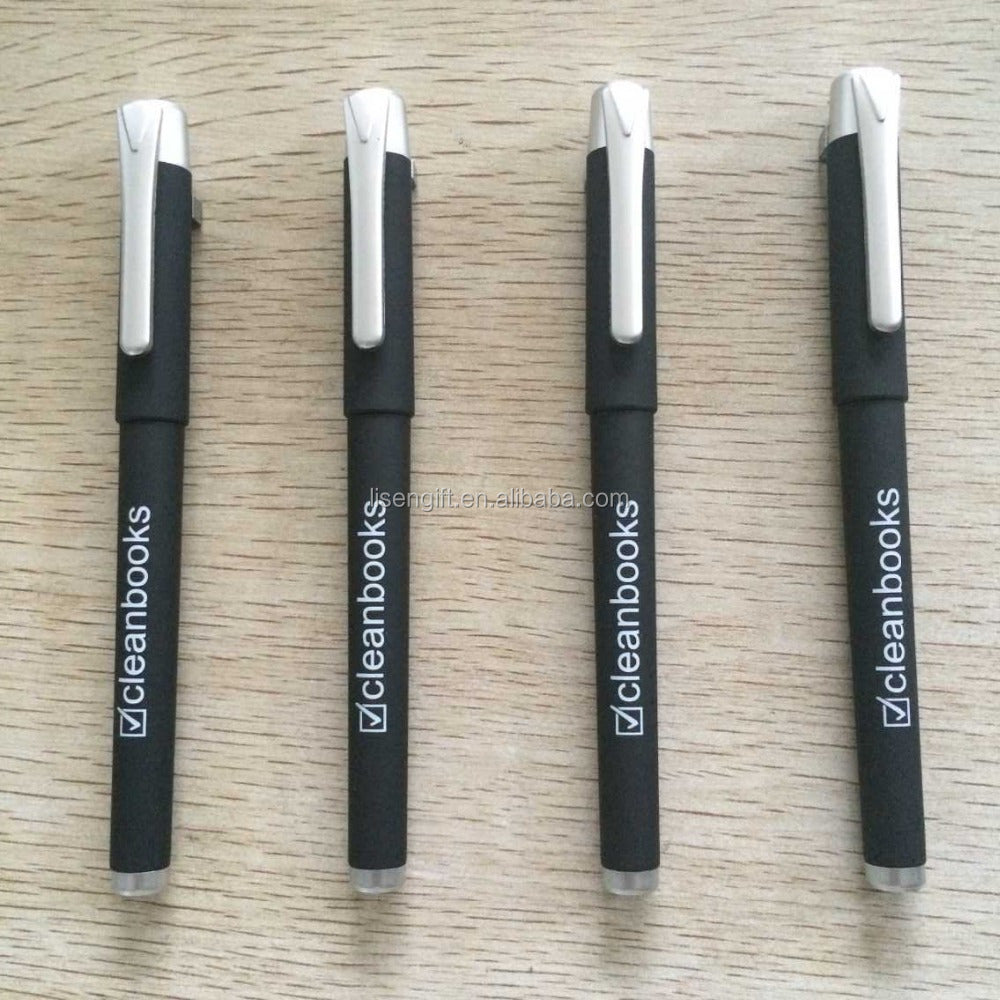 Ordinary gel pen type black rubber gel pen