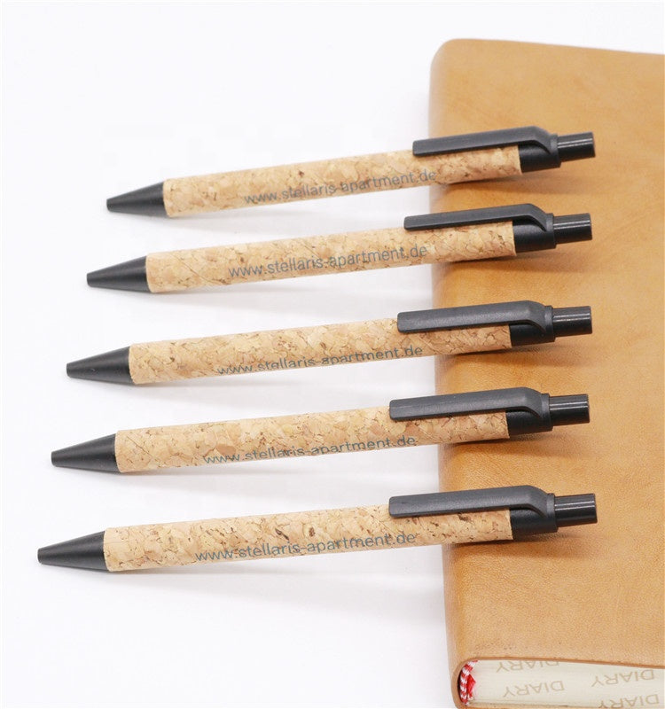 Eco-friendly cork ballpoint pen