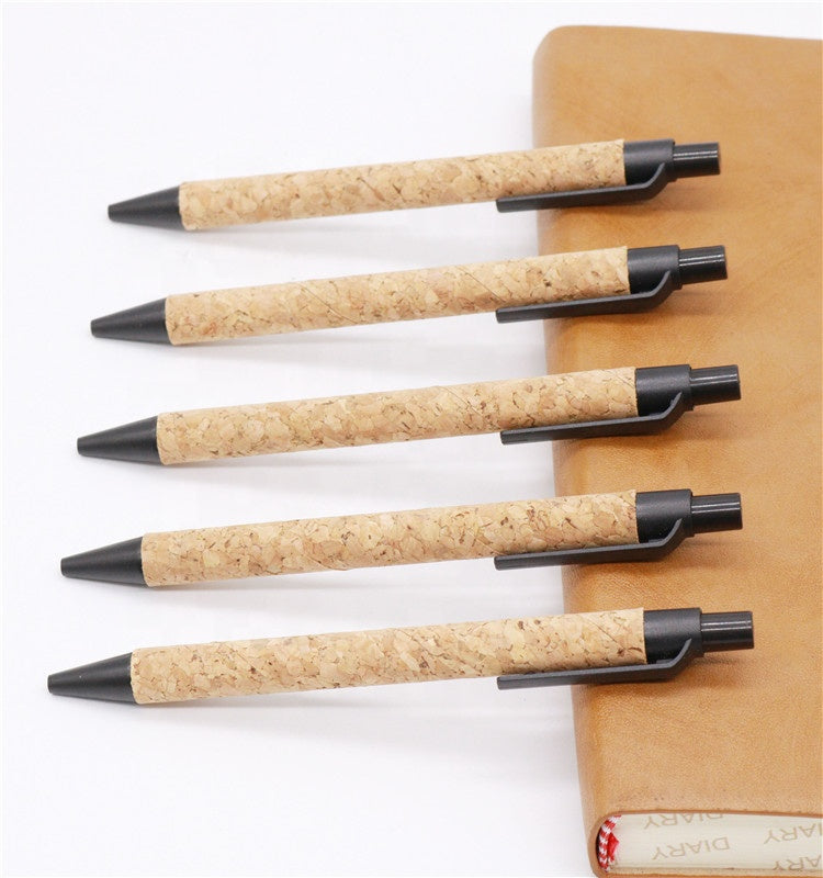 Eco-friendly cork ballpoint pen