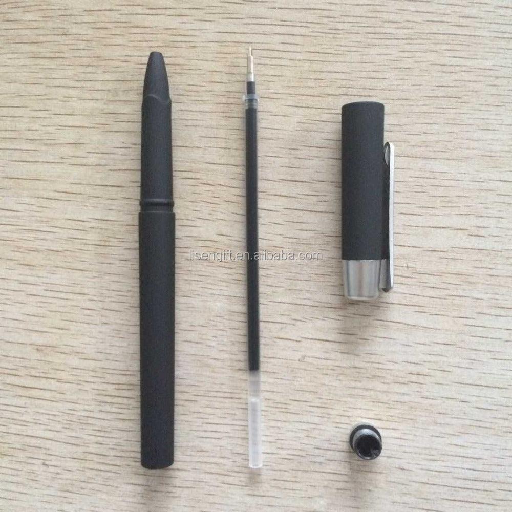 Ordinary gel pen type black rubber gel pen