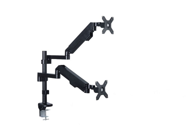 Computer screen with C-clip 100*100 LED dual monitor arm mounting desktop stand suitable for 10"-32"