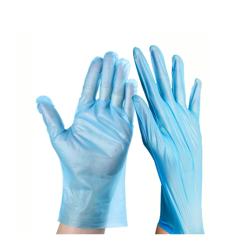 Durable food-grade household catering kitchen baking disposable TPE thickened gloves 100 pieces