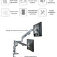 桌面安裝穩定可調支架雙顯示器臂