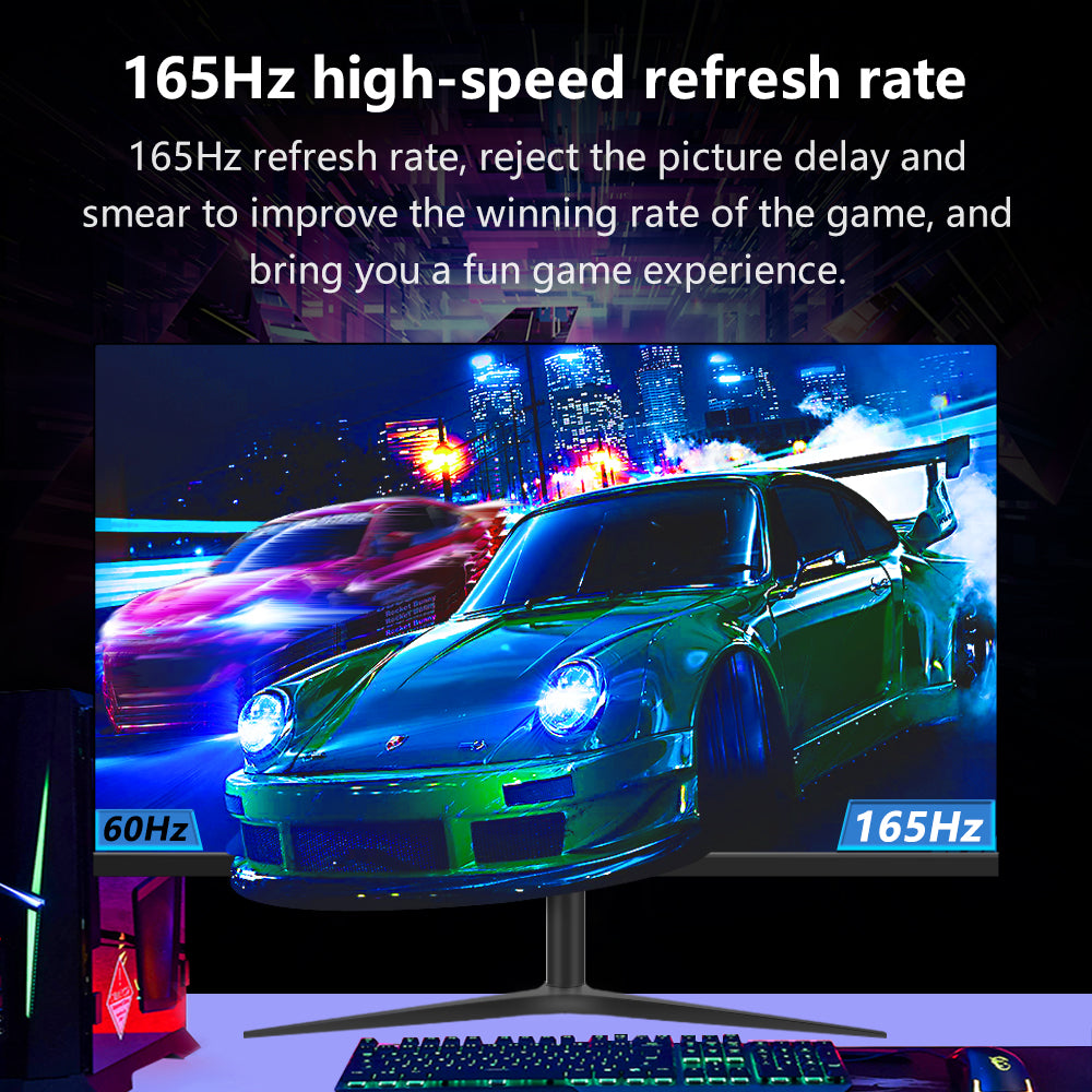 27" 1K 1920*1080 1080P 144Hz 165Hz flat HD narrow bezel display