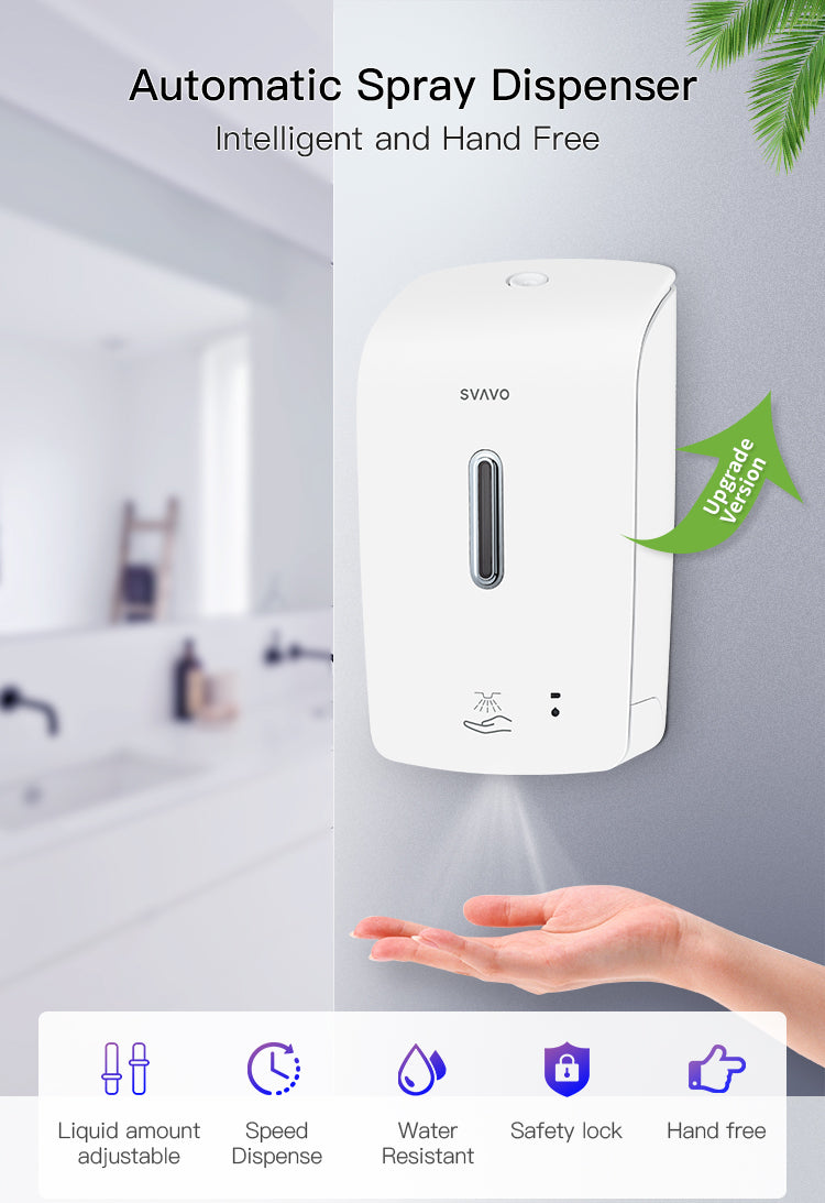 PL-151057 Wall-mounted touch-free automatic battery powered manual soap dispenser