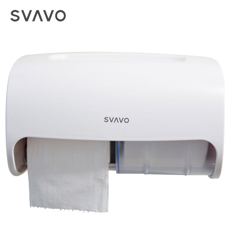 PL-151067 衛生間廁所紙巾架免打孔大容量壁掛式紙巾盒架雙捲筒紙巾架