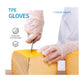 Durable food-grade household catering kitchen baking disposable TPE thickened gloves 100 pieces