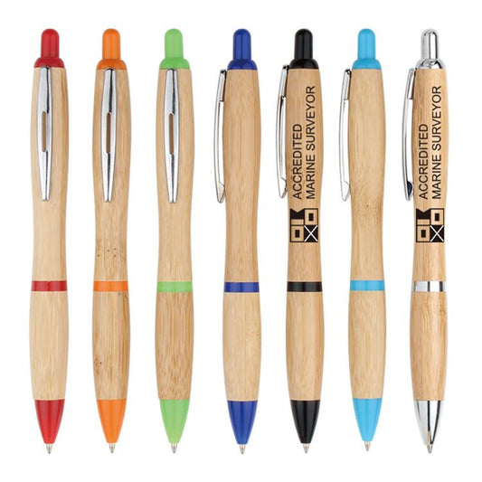 Novel laser LOGO customized ecological bamboo wood promotional ballpoint pen