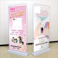 Metal door poster rack 80 * 180 / 60 * 160 door display rack thickened billboard picture hanger