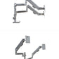 桌面安裝穩定可調支架雙顯示器臂