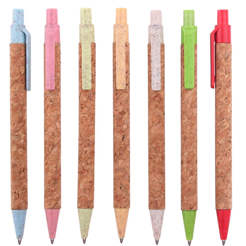 Eco-friendly cork ballpoint pen