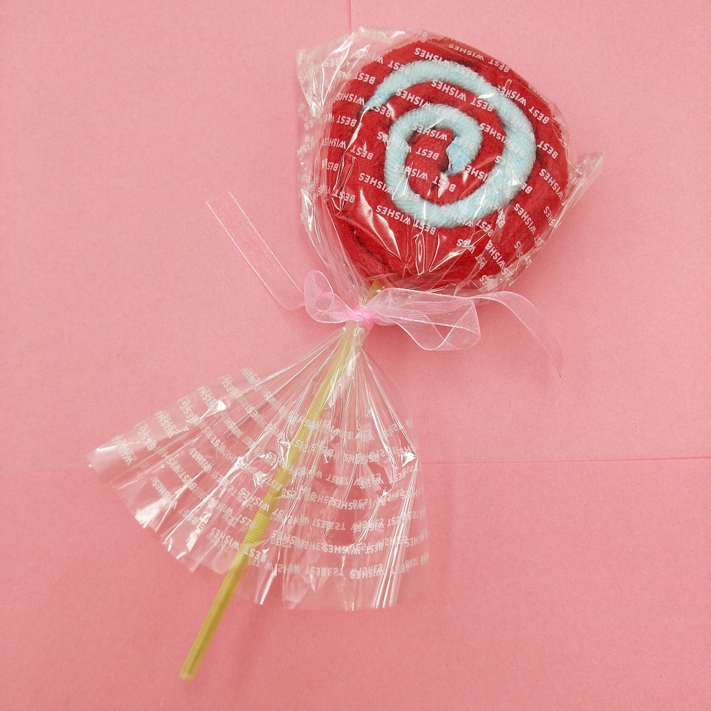 Colorful and cute cotton cake pops shaped handkerchief gift