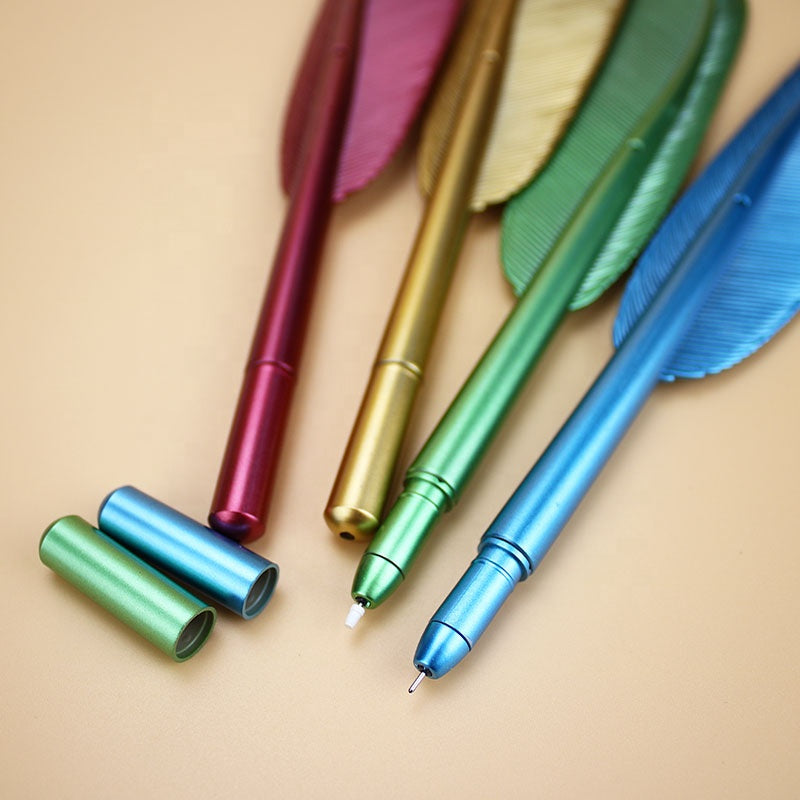 創意辦公用品定制促銷禮品塑料羽毛筆
