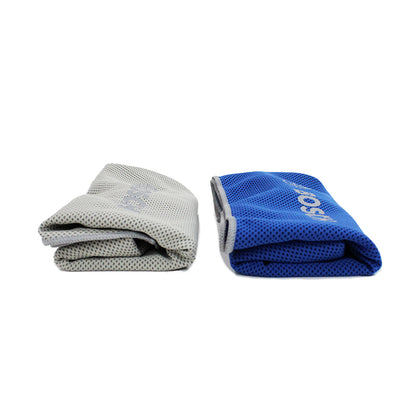 舒適速乾藍白兩件套降溫健身房運動毛巾