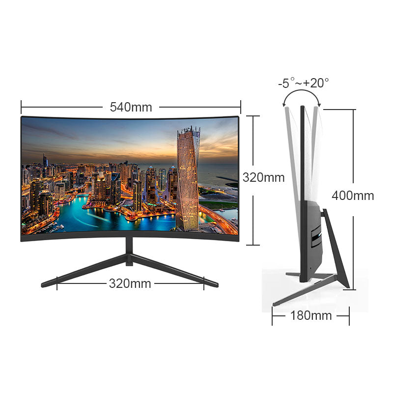 22" 75Hz 1920x1080 1080P (curved) computer gaming screen computer monitor gaming LCD monitor