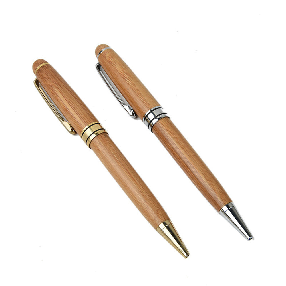 Customized LOGO laser engraving wooden ballpoint pen with wooden box