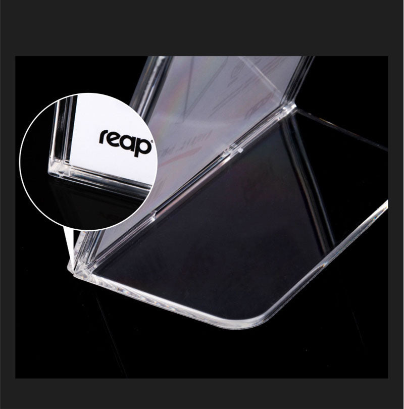 Reap L-shaped table card menu price list display stand