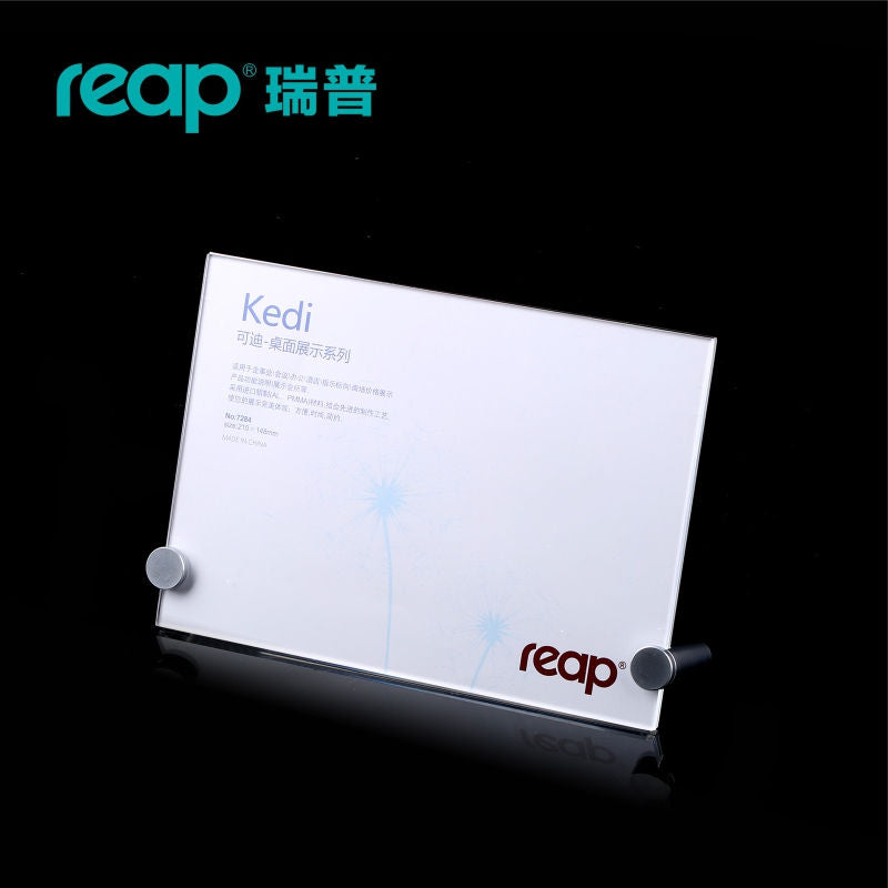 Reap transparent table card acrylic display stand