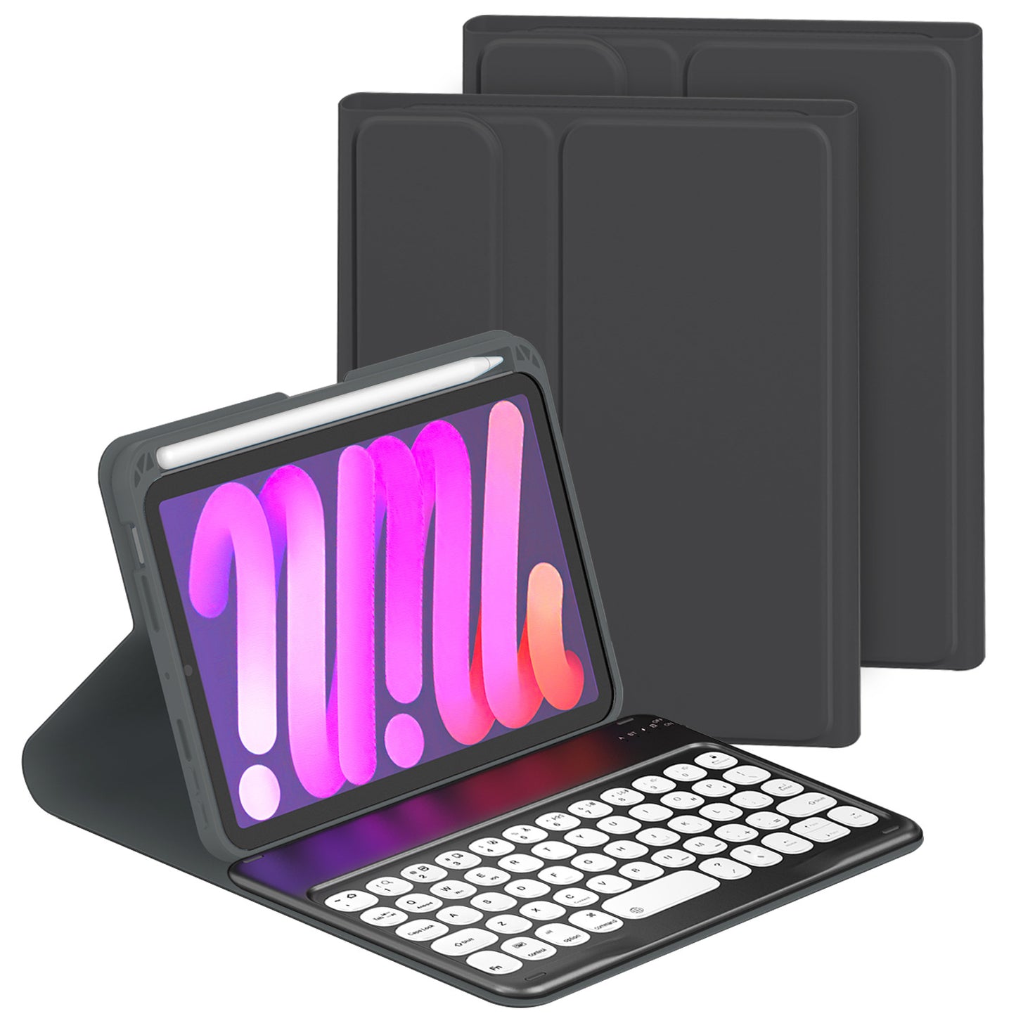 iPad mini6 keyboard protective case skin-sensitive protective case + X2 backlit keyboard mini6 tablet protective case