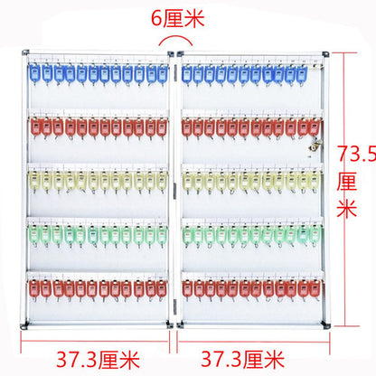 12-120 position aluminum alloy key box wall-mounted key management cabinet