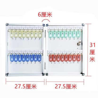 12-120 position aluminum alloy key box wall-mounted key management cabinet