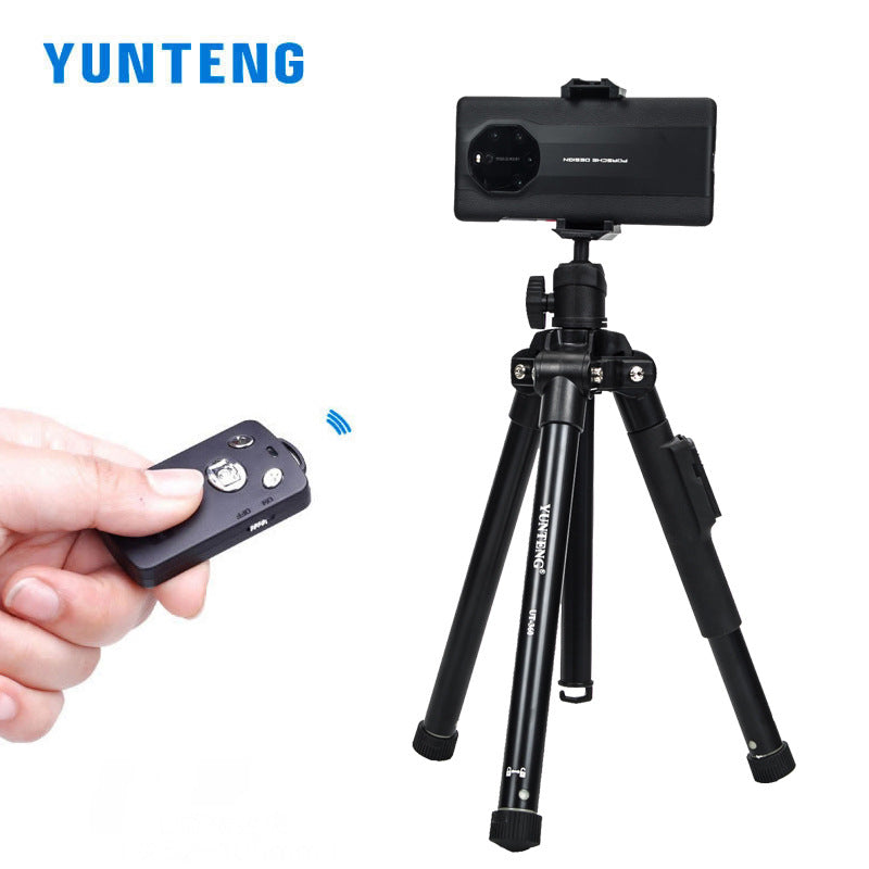 Yunteng 360 mirrorless mobile phone Bluetooth photo tripod portable outdoor camera photography video tripod