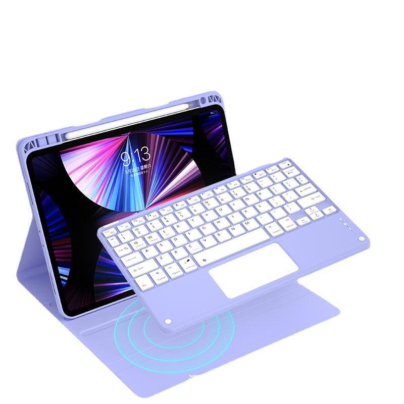 Suitable for 2022 iPad 10 skin-sensitive Bluetooth keyboard case Pro11/10.2 pen tray touch keyboard case 9.7