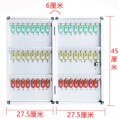 12-120 position aluminum alloy key box wall-mounted key management cabinet