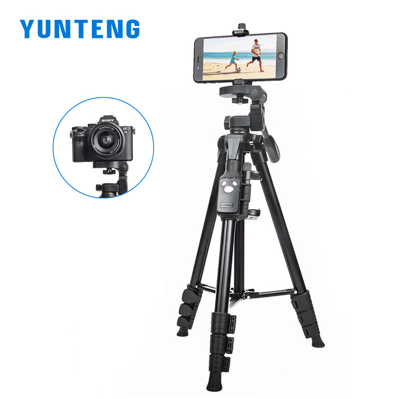 Yunteng 6108 tripod mobile phone Bluetooth photo remote control photography shooting mirrorless camera tripod universal