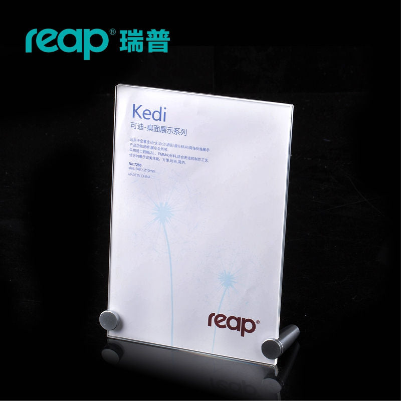 Reap transparent table card acrylic display stand