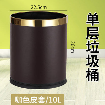 Simple modern double-layer creative trash can