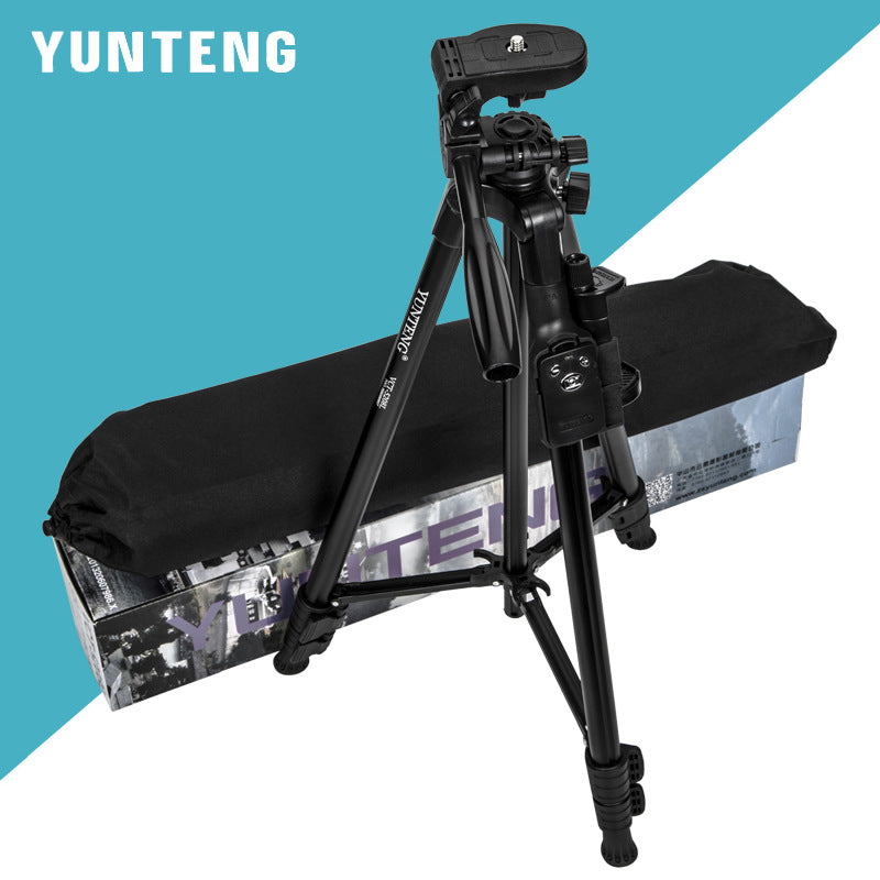 Yunteng 5208L upgraded version mobile phone Bluetooth remote control bracket live broadcast tripod portable selfie photo tripod