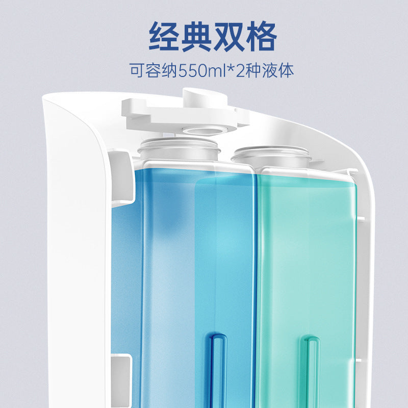 P052 Wall-mounted household dishwashing liquid press bottle shower gel dispensing box commercial soap dispenser wall-mounted