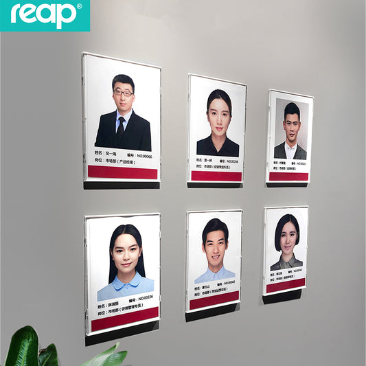 Reap A4 display sign wall sticker without punching imitation acrylic photo frame