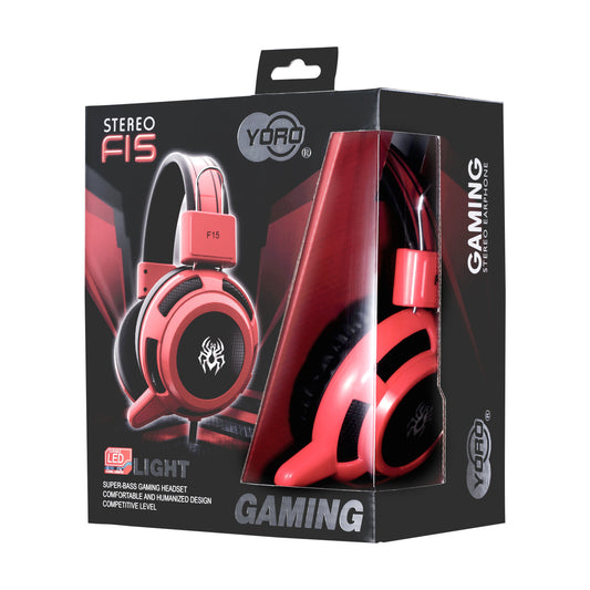 F15 luminous microphone headset gaming headset gaming headset wired headset