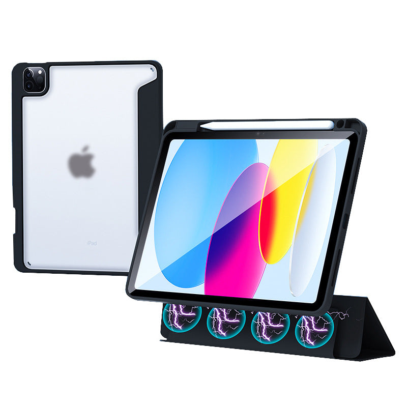 iPad Pro11保護套10.9" 膚感磨砂殼 Air5帶筆槽磁吸分離mini6