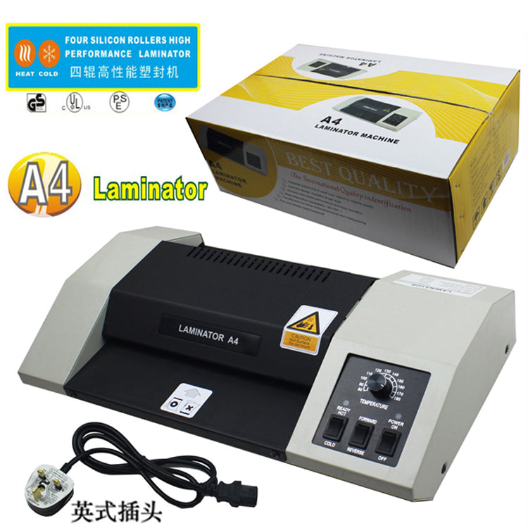 A4 laminating machine 230C laminating machine laminating machine sealing machine laminating machine iron shell with cold mounting English plug